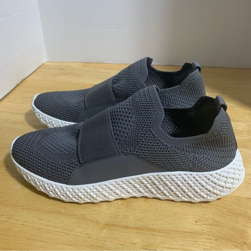 Steve Madden RITZ Gray Flyknit‎ Fabric Lace Up Low Top Sneakers Women’s Size 9M